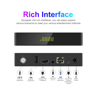 Receptores de TV Satelital DVB-S2/S2X HEVC H.265 FTA Digital IP TVBOX GX6607, Receptor de TV Digital Gratuito con WiFi Integrado y RJ45