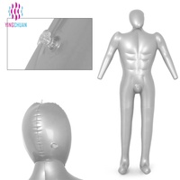 Mannequin Gonflable Masculin en PVC Durable, Corps Entier