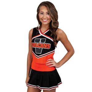 Tenues de cheerleading en polyester avec jupes plissées - Product Image 1