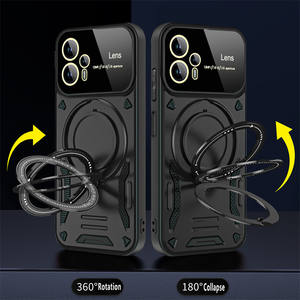Coque magnétique pour appareil photo Tecno Spark Go 20 pro 20 10 / 10 Pro 10C 20C / <span class=keywords><strong>Pop</strong></span> 7 Pro 7 8 Protection d'objectif de caméra Support rotatif Couverture arrière - Product Image 3