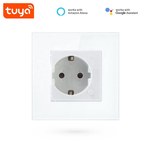 Factory Price Tuya Smart EU Version WiFi Smart Wall Socket PST-PS-16WSE