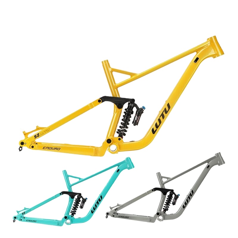 Aluminum full suspension mountain bike frame discount