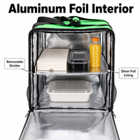 Boîte de livraison alimentaire isotherme à double fermeture éclair, très grande taille, ouverture frontale, étanche, robuste, vente en gros en usine
