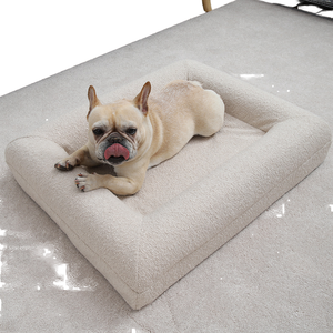 Tempat Tidur Anjing Ortopedi Nyaman yang Dapat Disesuaikan untuk Kucing & Anjing, Busa Memori, Penutup Dapat Dilepas, Alas Anti Selip, Bulat Lembut - Product Image 1
