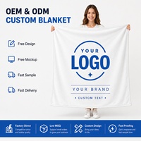 Manta de Franela Personalizada con Foto y Logotipo, Impresión Digital, Suave, para Sofá o Cama, Regalo, OEM, ODM, Venta al Por Mayor