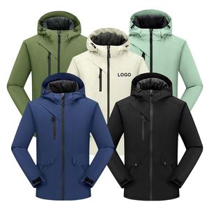 New Men's <b>Jacket</b> Winter <b>Warm</b> Polyester <b>Waterproof</b> Outdoor Hiking Windproof Embroidered <b>Jacket</b> Customized Logo Women's <b>Jacket</b> - Product Image 3