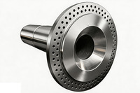 Arbre principal flexible en acier 42CrMo pour éolienne avec composants de moteur, capacité de couple de 18 000 000 Nm