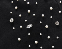 Nouveau gros garçon ami perle personnalisé jean Streetwear noir empilé jean Sport strass Patch hommes pantalons jean