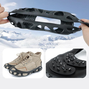 Eis- und Schneegreifer für Schuhe und Stiefel, Rutschfeste Gehkramponen für Männer und Frauen, 30-Spikes-System zum Gehen auf Eis und Schnee - Product Image 5