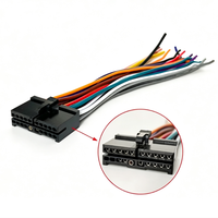 Konektor Micro-Match IDC Merah 20Pin Kabel Pita Datar, Kabel Koneksi Transfer Sinyal Mesin, Kabel Harness
