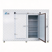Chambre froide personnalisable à éclairage LED écoénergétique pour supermarché, restaurant, entrepôt frigorifique, avec moteur 380V