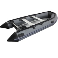 Bateau gonflable en aluminium de 3.8m avec ensemble combiné de moteur hors-bord électrique avec plancher en aluminium