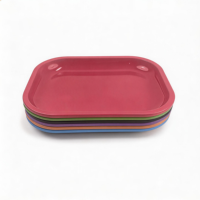 Plateau de service en fer blanc 18x14cm avec logo personnalisé pour rouleaux et papier à rouler, vente en gros