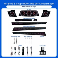 Éclairage intérieur et d'ambiance pour Mercedes Classe E W207 2009-2016, éclairage d'ambiance pour l'espace des pieds, éclairage d'ambiance pour voiture, panneau de climatisation