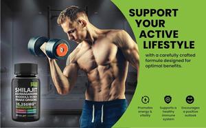 OEM capsule Shilajit organiche disponibili all'ingrosso 15250mg 8-in-1 supporto immunitario potenziatore di energia naturale - Product Image 5