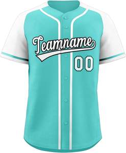 Camiseta de béisbol personalizada, camisetas de manga corta con botones, número de nombre impreso cosido personalizado para adultos y jóvenes - Product Image 2