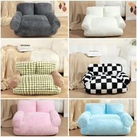 Lapin en peluche canapé-lit pour animaux de compagnie poids élevé chaud confortable lit pour chien amovible lavable lit pour chat