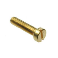 Furniture Decoration Brass Slotted Pan Head Screw Golden Appearance Copper Fastener for Cabinet Hardware Decorative Fixing