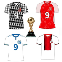 TF344 Neue Saison Fußball-Kollektion Premium Fußballtrikots Heim/Auswärts/Dritter Stil Fußballshirts Kurzarm 100% Polyester