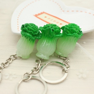 Offre Spéciale – Porte-clés en plastique de haute qualité en forme de chou chinois, accessoires pendentifs, petit cadeau, vente en gros - Product Image 5