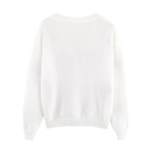 Vêtements pour femmes printemps automne, nouvelle mode, respirant, vintage, manches longues, vêtements décontractés, haut <span class=keywords><strong>chic</strong></span>, cardigan fleuri, <span class=keywords><strong>pull</strong></span> en tricot - Product Image 3