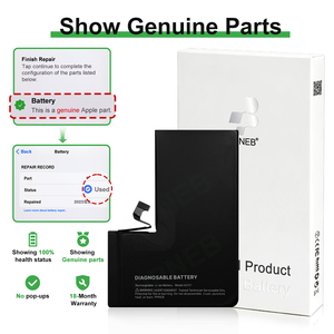 Batería de Repuesto 100% Original de Fábrica para Todos los Modelos de iPhone 12 13 14 15P Sin Mensaje Emergente 0 Ciclos Diagnóstico de Funcionamiento de la Batería - Product Image 3