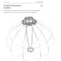 Boîte à Lumière Lanterne Pliable 65cm pour Équipement Photographique, Boîte à Lumière LED pour Studio Commercial et Portraits