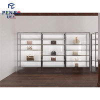 Présentoir de Vêtements en Bois Vintage Écologique de Haute Qualité pour Magasin, Personnalisable, avec Éclairage LED Facile à Installer
