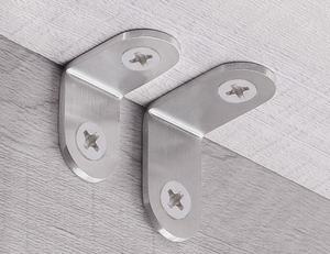 Support mural à 90 degrés en forme de L Support d'angle en acier inoxydable Support d'étagère d'angle en métal pour meubles Quincaillerie de meubles en <span class=keywords><strong>bois</strong></span> - Product Image 4