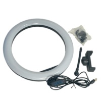 Anneau lumineux LED bicolore pour photographie - Anneau lumineux LED de 13 pouces pour maquillage avec trépied, lumière vidéo LED portable, éclairage de studio
