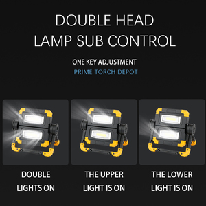 <span class=keywords><strong>Lampe</strong></span> <span class=keywords><strong>de</strong></span> travail LED COB rechargeable, projecteur pliable portable, <span class=keywords><strong>lampe</strong></span> <span class=keywords><strong>de</strong></span> travail extérieure réglable sans fil USB, étanche - Product Image 4