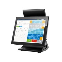 Sistema POS de pantalla táctil capacitiva de 15 pulgadas para el administrador de pedidos de inventario de restaurantes Hardware de terminal POS barato