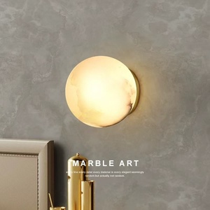 Lámpara de Pared LED Regulable de Mármol Estilo Italiano con Alabastro Español para Hotel, Dormitorio y Sala de Estar - Product Image 2