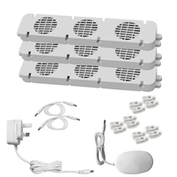Amplificador de radiador de termostato automático montado magnético White Silence RF03 Adaptador de Corriente Dual de 5V 1A con convector forzado