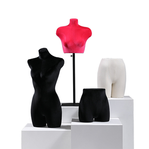 Design de mode personnalisé pour femme, <span class=keywords><strong>buste</strong></span> <span class=keywords><strong>portant</strong></span> des sous-vêtements, <span class=keywords><strong>Mannequin</strong></span> en velours, <span class=keywords><strong>Mannequin</strong></span> de Lingerie féminine - Product Image 1