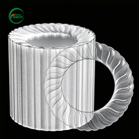 Assiettes jetables en plastique PS brillant de qualité supérieure, vaisselle de qualité alimentaire pour mariage et fête d'anniversaire, vente en gros