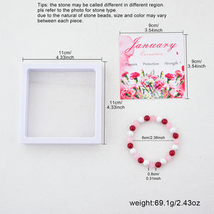 Exclusivo Transfronterizo: Set de Pulseras de Piedras Naturales de 12 Meses, Joyería de Cristal Curativo para el Día de la Madre al por Mayor - Product Image 5