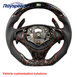 <span class=keywords><strong>Volante</strong></span> de fibra de carbono forjado de cuero con pantalla LED para BMW E60 E39 <span class=keywords><strong>E30</strong></span> E90 E92 E70 E84 E85 E89 E91 M3 M4 2008 2009 2010 2011 - Product Image 2