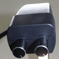 Lampe de beauté LED sur pied avec télécommande à bouton, luminosité réglable, lumière demi-lune de 28 pouces, blanche, pour salon, cils, paillettes personnalisées