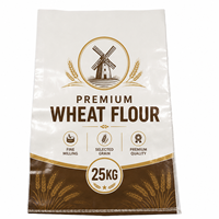 Exportklare Premium Tarwemeelzak voor de molen, bedrukte BOPP gelamineerde PP geweven zak, 25KG Volkorenmeelzak, Snelle verzending