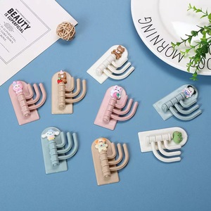 Creative Cartoon Three Hook Adhesive <b>Wall</b> Mount <b>Key</b> <b>Holder</b> Resin Novelty Hooks For Door And <b>Wall</b> Storage Organizer Heavy Duty - Product Image 1