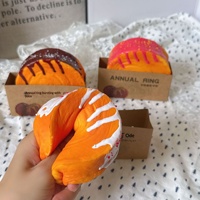 Langsam Zurückfederndes Stressabbau-Spielzeug, Weiches und Realistisches Croissant-Rad-Kuchen Stressabbau-Spielzeug