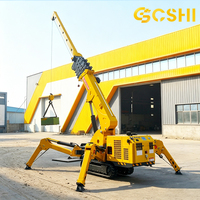 Grue araignée mobile électrique diesel de 3 tonnes, grue araignée de chantier robuste avec certification CE