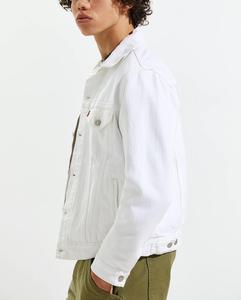 Venta al por mayor <span class=keywords><strong>de</strong></span> moda para hombre 100% algodón Chaquetas blancas personalizadas Jeans chaquetas <span class=keywords><strong>de</strong></span> <span class=keywords><strong>mezclilla</strong></span> para hombres - Product Image 2