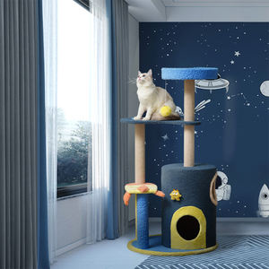 جديد وصول هوبيت مضحك الديكور القط تسلق شجرة الفضاء كبسولة أثاث المنزل - Product Image 1