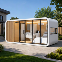 Maison conteneur mobile pliable, isolée, extensible, moderne et de luxe, préfabriquée, avec cuisine, salon, chambre et bureau à domicile