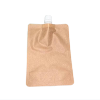 Durable Eco Compostable Bec Kraft Papier Pbat Biodégradable Doypack Alimentaire Boisson Emballage Boisson Pochettes Sacs Pour Liquide