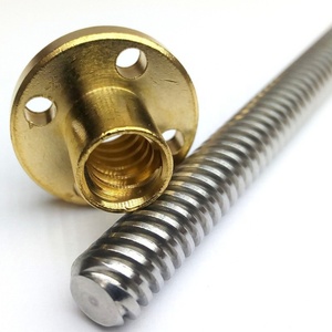 Vis à billes trapézoïdales TR25*5 personnalisées en usine avec écrou à billes en <span class=keywords><strong>bronze</strong></span> - Product Image 3