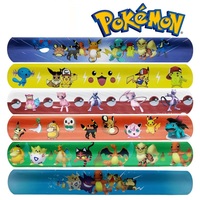 Bracelets à pression Pokémon Pikachu, bracelet de poignet anime pour enfant, jouets puzzle à claquer, cadeaux de fête pour garçons et filles
