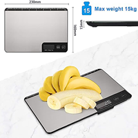 Haute précision 1g LCD affichage alimentation saine balance alimentaire numérique balance de poids de cuisine en acier inoxydable pour la cuisson cuisson